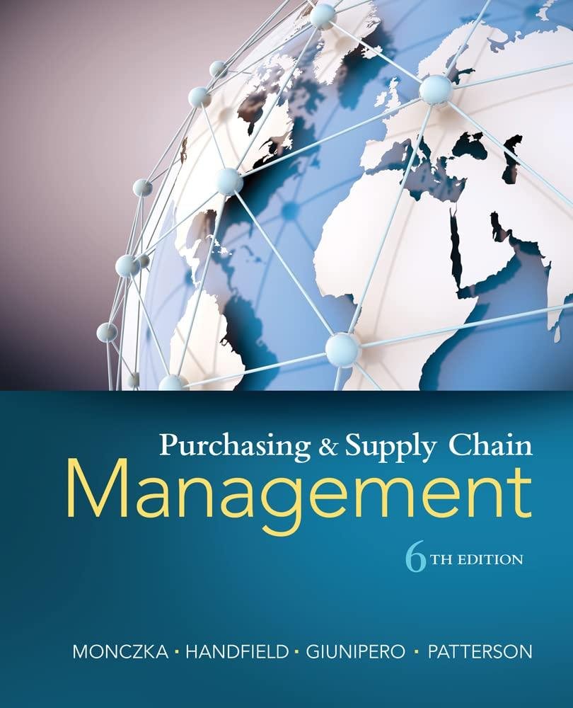 Cover of Purchasing and Supply Chain Management