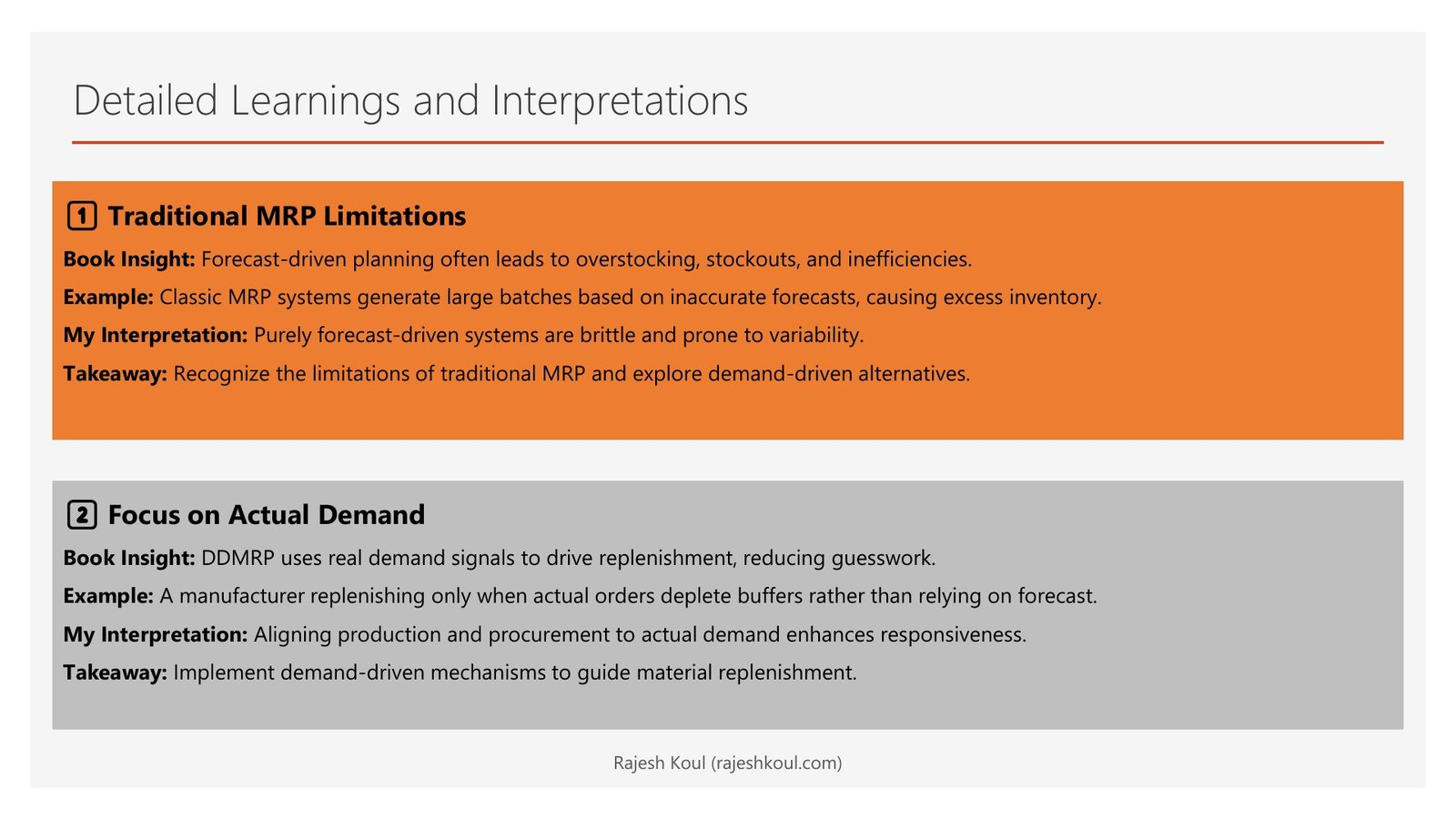 Demand Driven Material Requirements Planning review, page 3 of 14