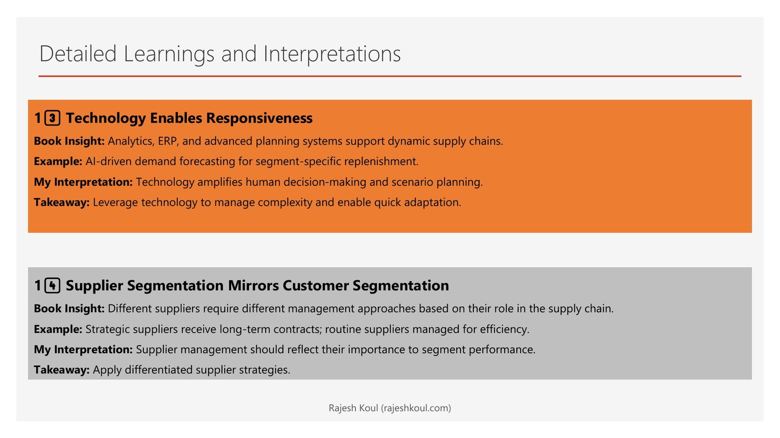 Dynamic Supply Chains review, page 9 of 14