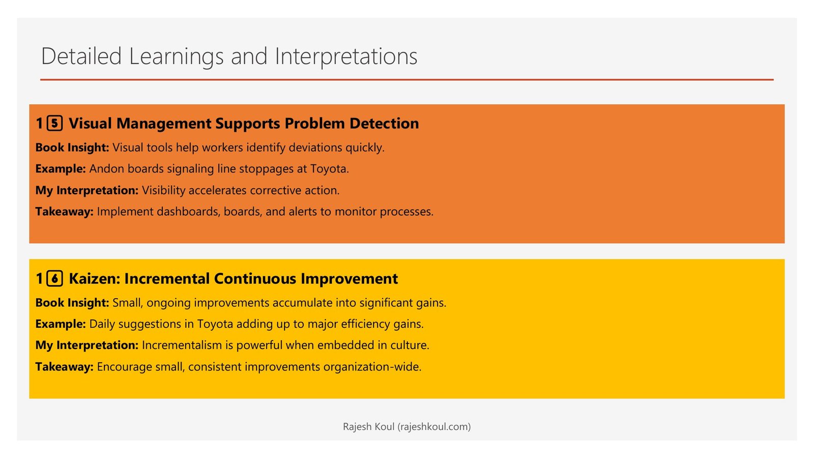 Lean Thinking review, page 10 of 14