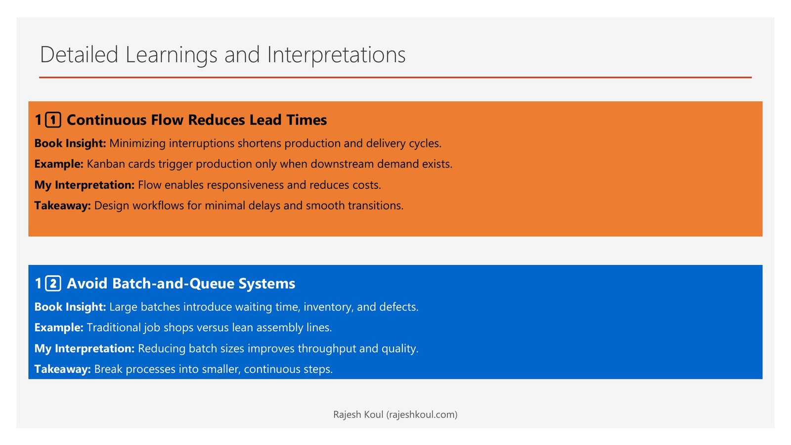 Lean Thinking review, page 8 of 14