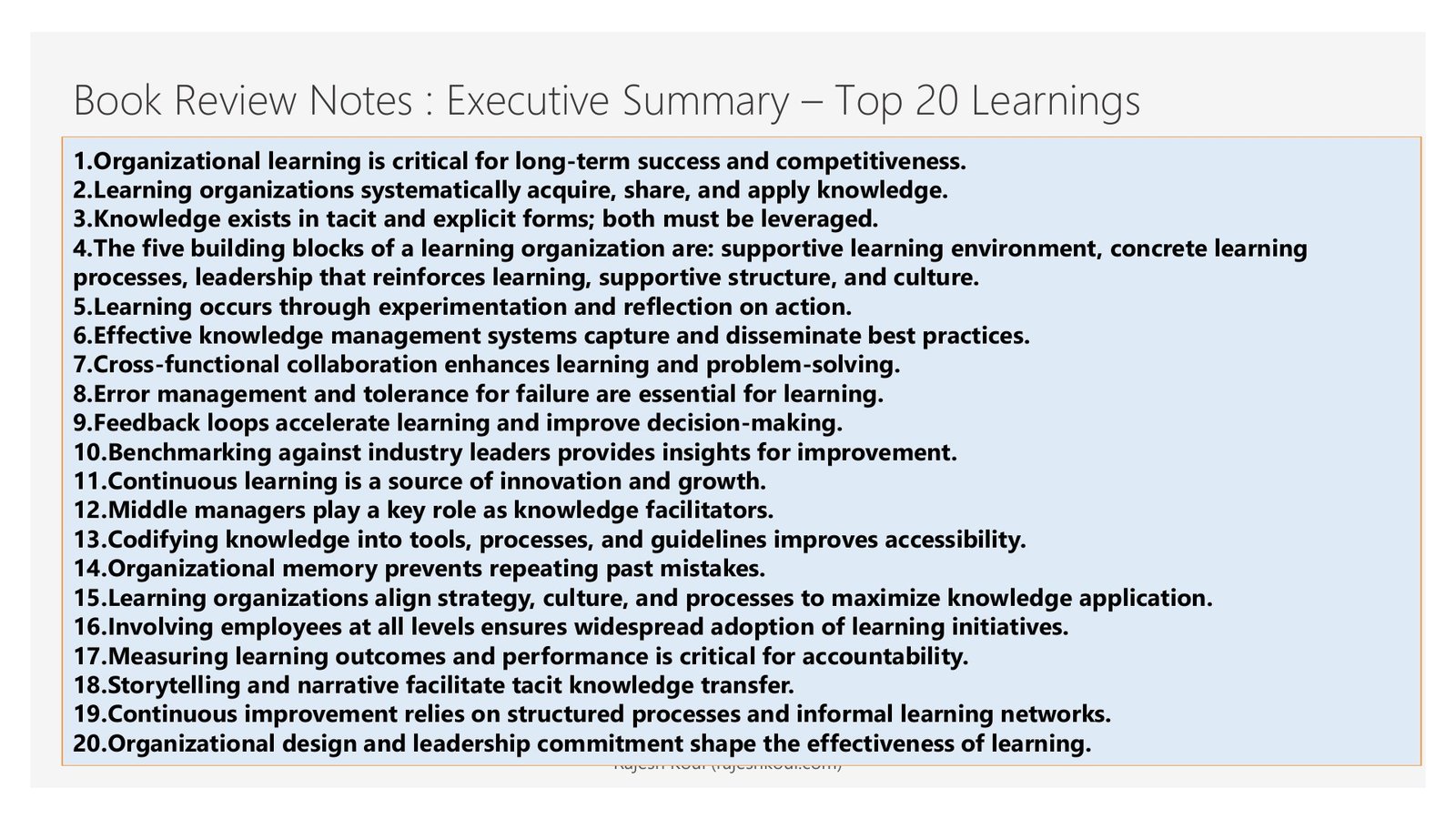 Learning in Action review, page 2 of 14