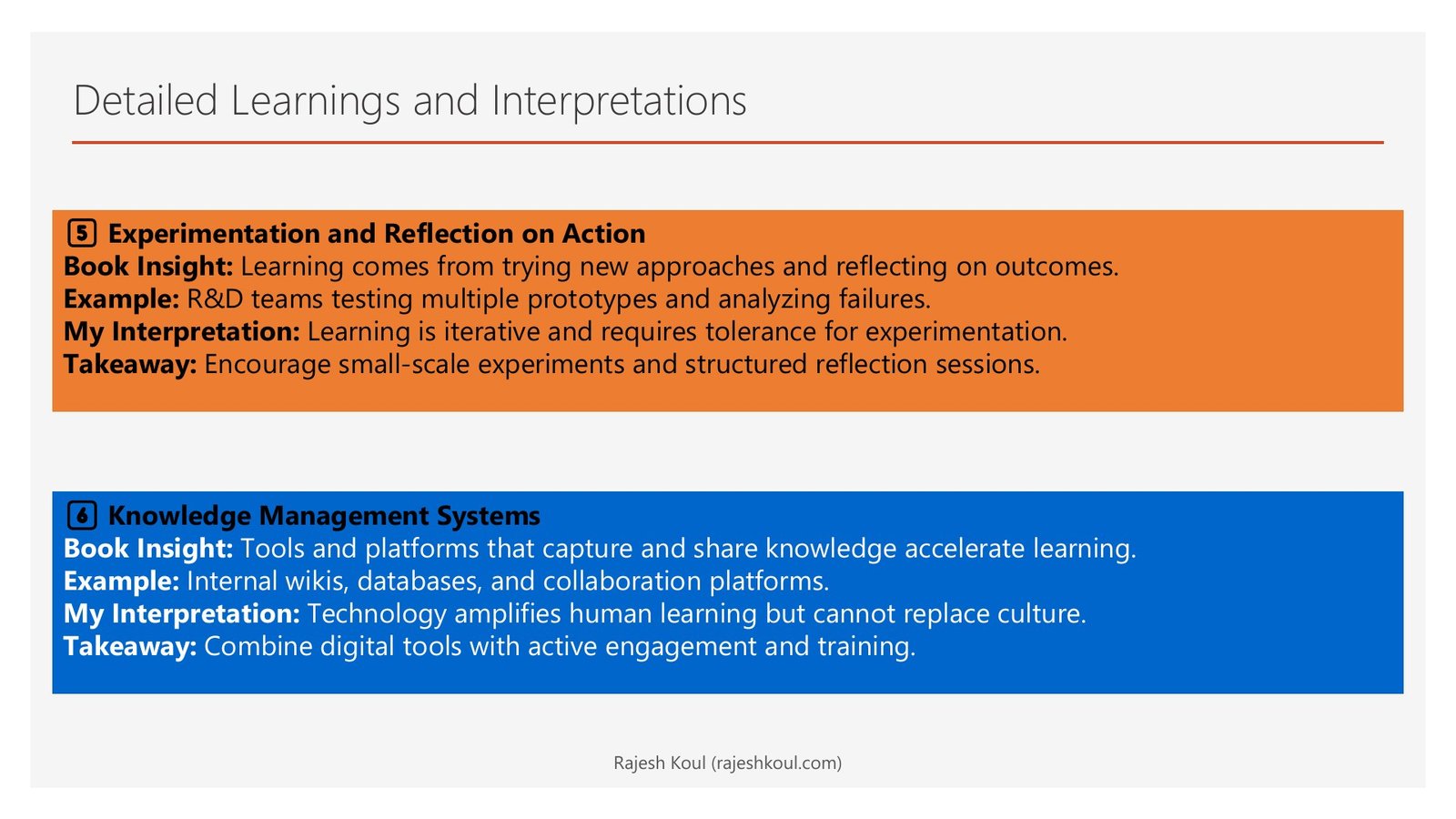 Learning in Action review, page 5 of 14