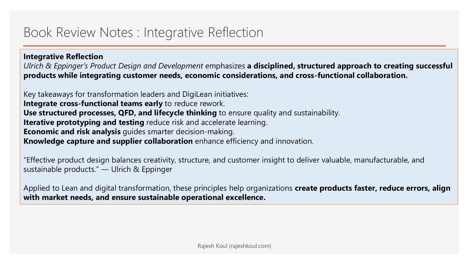 Product Design and Development review, page 13 of 14